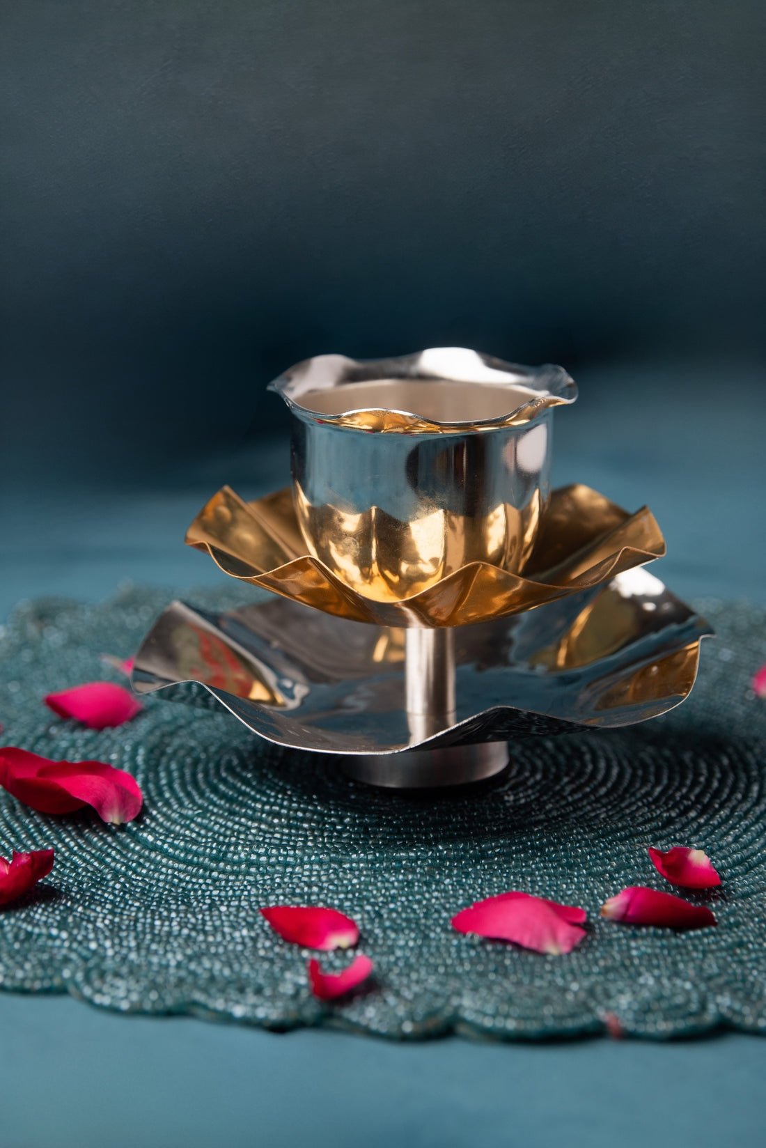 German Silver Double Tone Jyot
