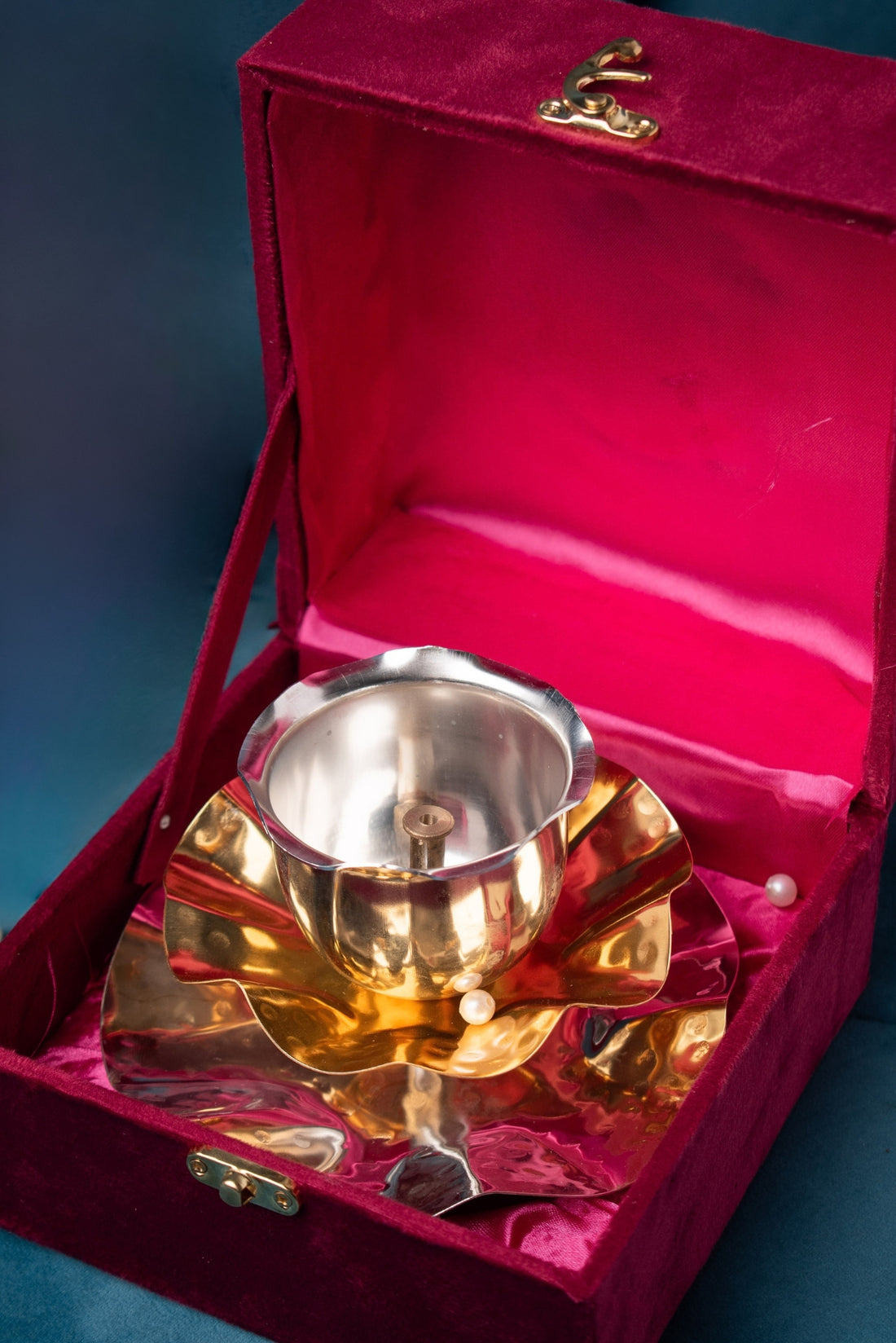 German Silver Double Tone Jyot