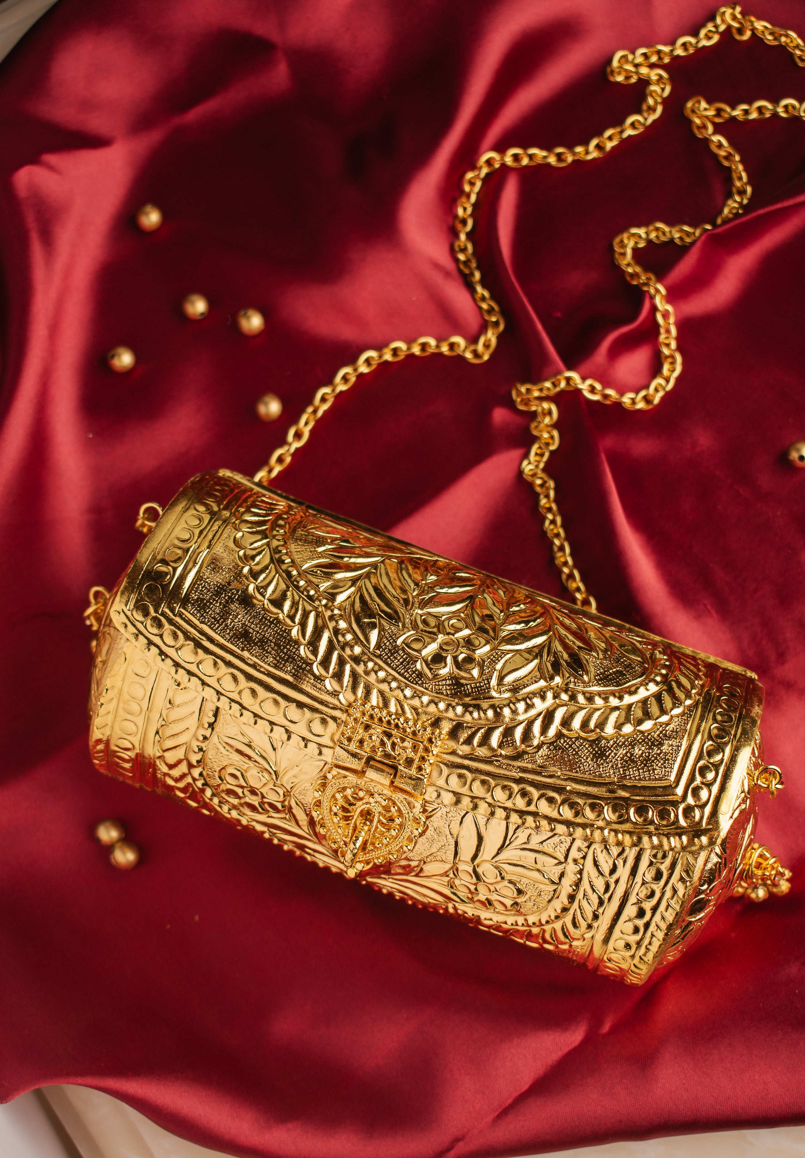 Antique Golden Metal Side Sling