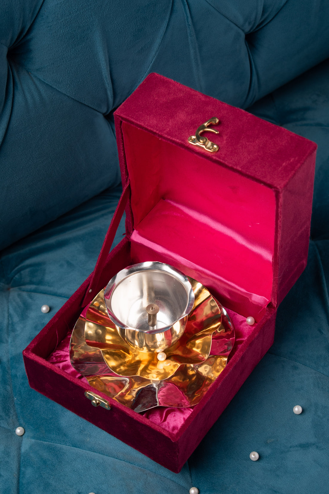 German Silver Double Tone Jyot
